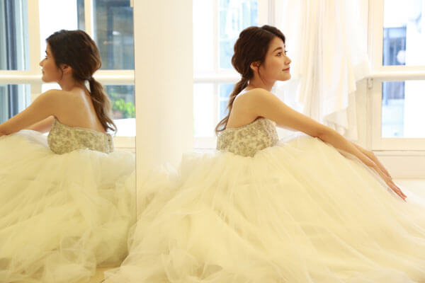 Wedding Dress -flared-