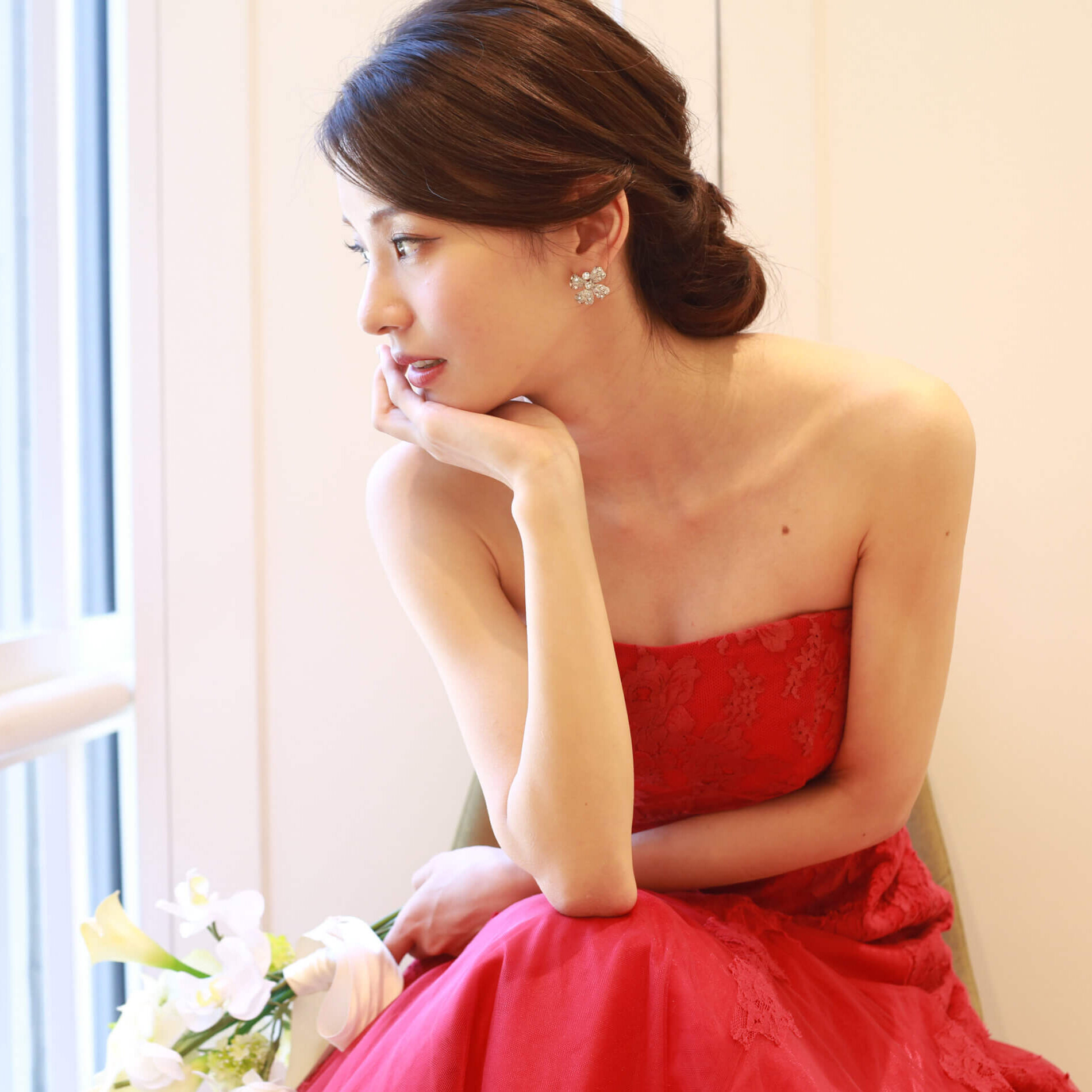Color Dress -red-