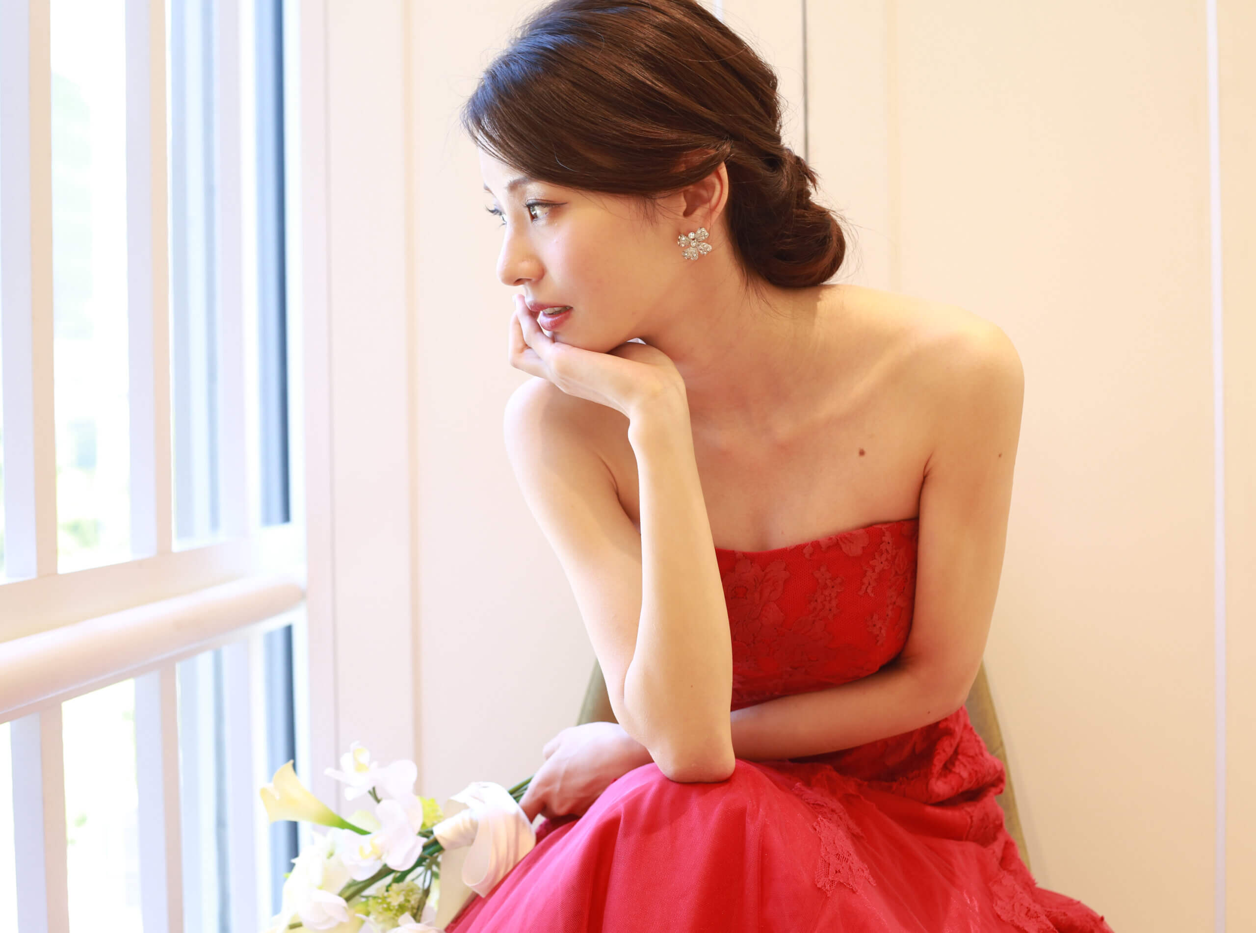 Color Dress -red-