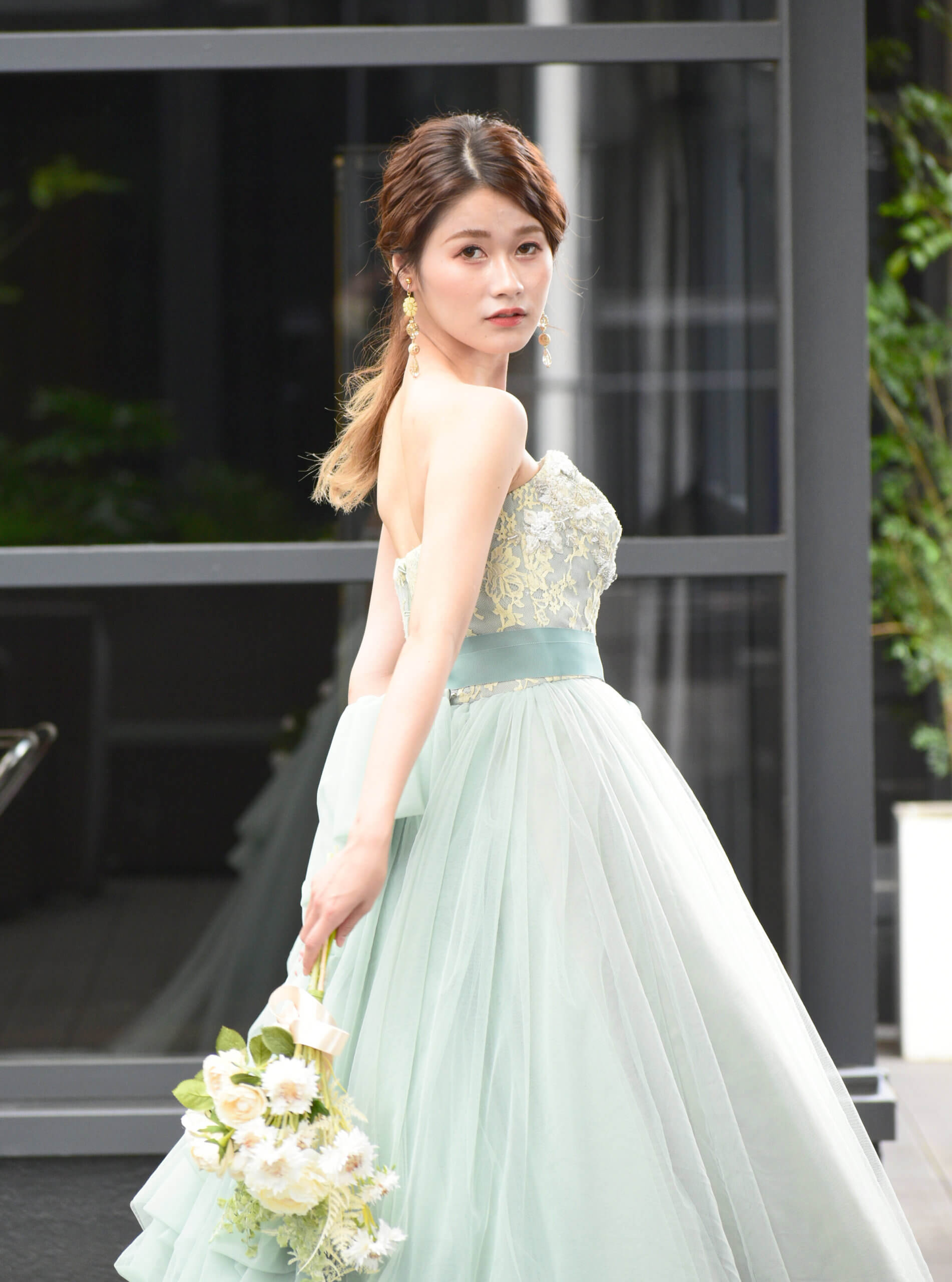Colre  Dress – GREEN –
