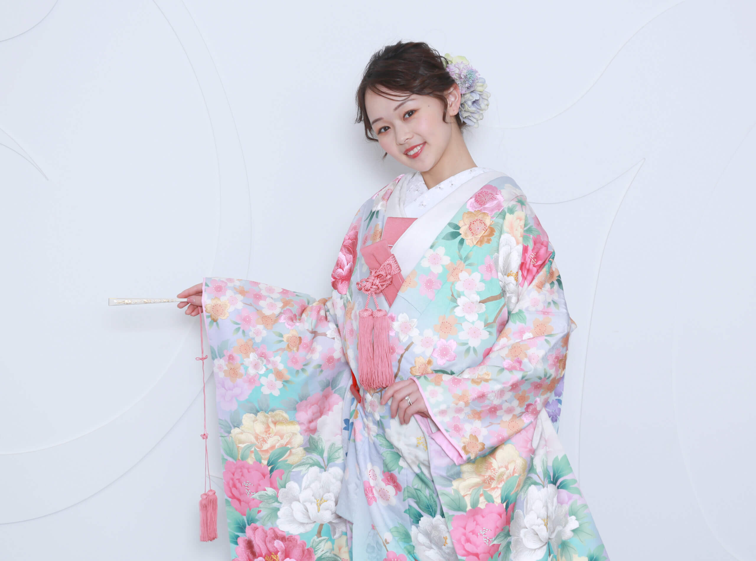 和装 – 水色 –